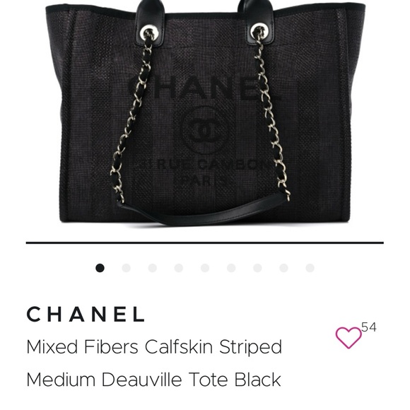 Beautiful Channel Striped Tote. Like New - Picture 12 of 12